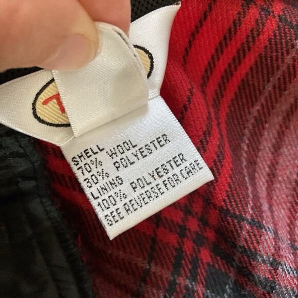 Vtg Talbots Wool Plaid Maxi Skirt Womens Sz 6 Tartan Red Black Holiday Academia - Picture 6 of 9